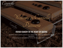 Tablet Screenshot of cannellepatisserie.com